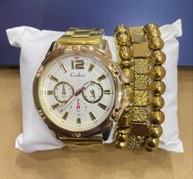 Jeu Montre et Bracelet Or pour homme SBLH0504